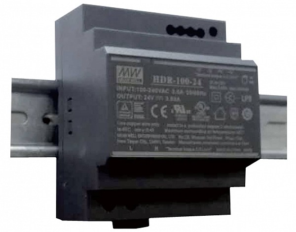 ΤΡΟΦΟΔΟΤΙΚΟ ΡΑΓΑΣ 100.8W/48VDC/2.1A ULTRA SLIM HDR-100-48N MEAN WELL