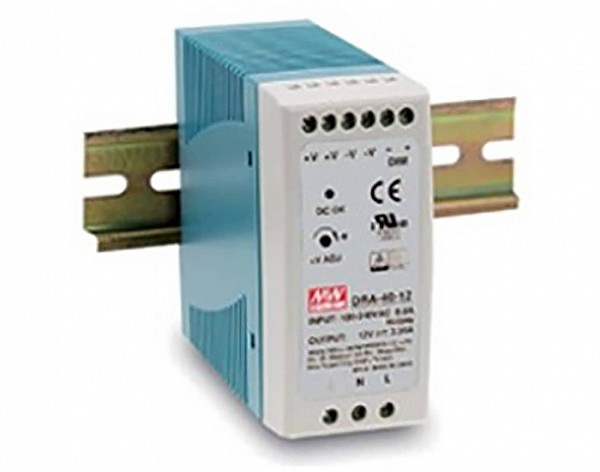 ΤΡΟΦΟΔΟΤΙΚΟ ΡΑΓΑΣ 60W/12VDC/5A DIMMABLE DRA-60-12 MEAN WELL