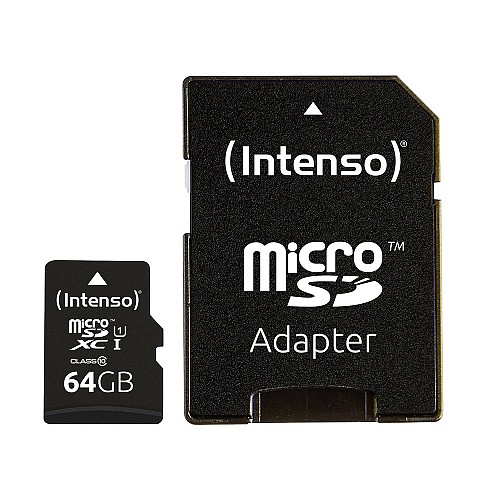 Intenso microSDXC Card 64GB Premium Class 10 U1 3423490