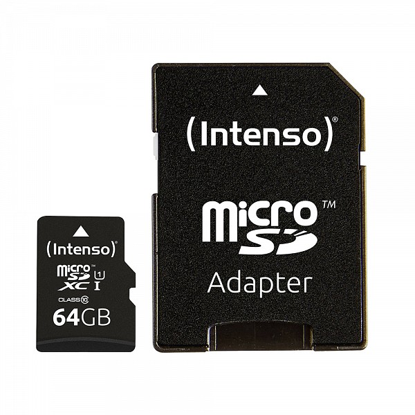 Intenso microSDXC Card 64GB Premium Class 10 U1 3423490
