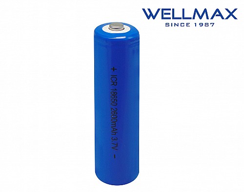 ΜΠΑΤΑΡΙΑ ΛΙΘΙΟΥ 18650 3.7V 2600mAh WELLMAX