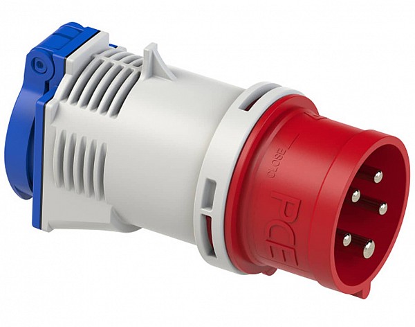ADAPTOR ΒΙΟΜΗΧΑΝΙΚΟ ΑΡΣΕΝΙΚΟ 5P 16Α ΣΕ ΠΡΙΖΑ ΣΟΥΚΟ 16A IP44 9433020 PCE