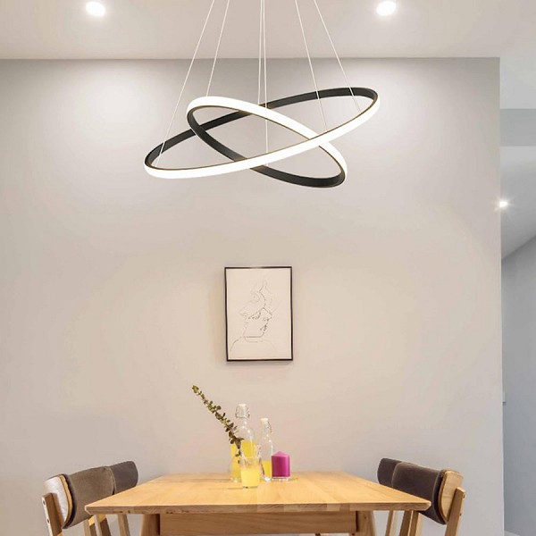 POWERTECH LED φωτιστικό οροφής PT-1525, 25W, 4000K, Φ40x120cm, μαύρο PT-1525