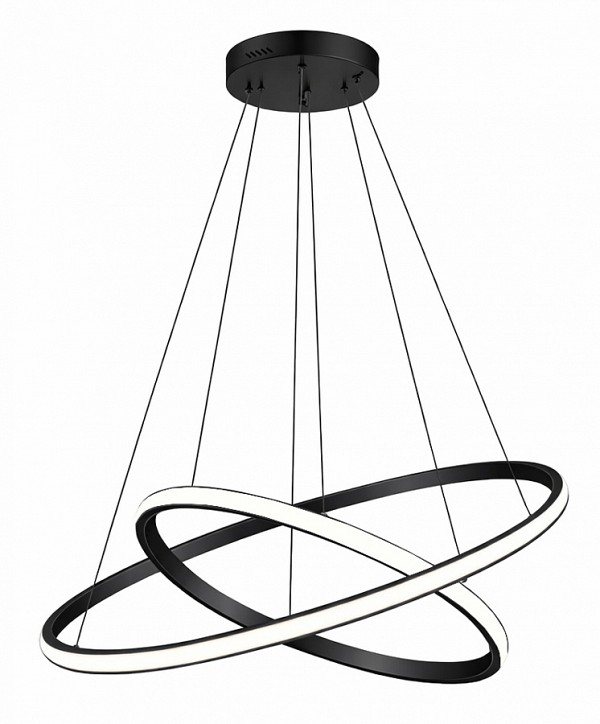 POWERTECH LED φωτιστικό οροφής PT-1525, 25W, 4000K, Φ40x120cm, μαύρο PT-1525