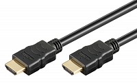 GOOBAY καλώδιο HDMI με Ethernet, soft, 4K/60Hz, 18 Gbps, 3m, μαύρο 80104