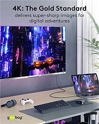 GOOBAY καλώδιο HDMI με Ethernet, soft, 4K/60Hz, 18 Gbps, 3m, μαύρο 80104