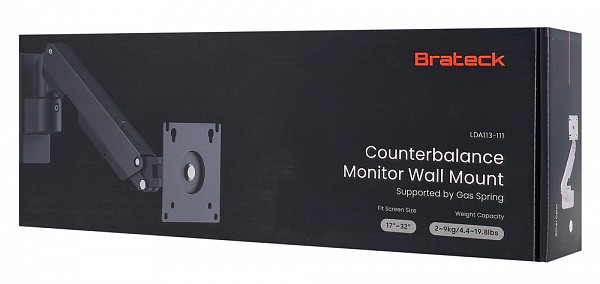 BRATECK επιτοίχια βάση οθόνης 17-32 έως 9kg LDA113-111
