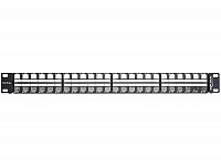 Delock Keystone Patch Panel 48 Port 1 U black 43280