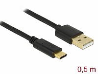 Delock USB 2.0 cable Type-A to Type-C 0.5 m 83326