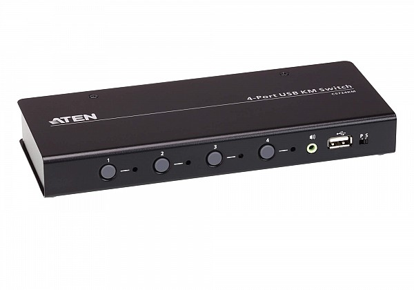 ATEN KVM 4PORT USB KM Switch (Cables included) CS724KM