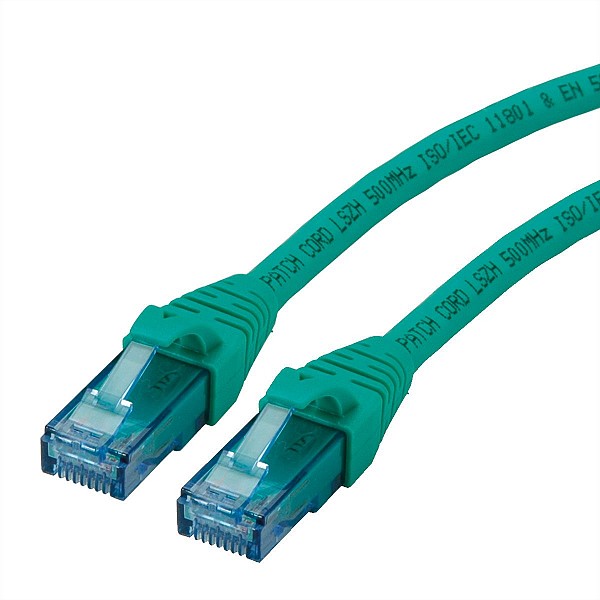 Roline UTP 0.5m Cat6a πρασινο Component Level LSOH snagless 21.15.2730-100