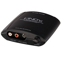 LINDY Converter SPDIF Coaxial, Toslink to Analogue & Headphone 20376