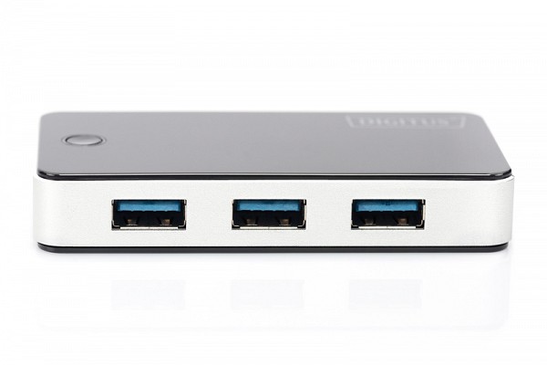 Digitus Hub 4 Port Usb 3.0 με Τροφοδοτικό Μαύρο DA-70231