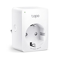 TP-LINK Energy Monitoring Smart mini Μονή Εξωτερική Πρίζα Ρεύματος Wi-Fi με Διακόπτη Λευκή P110 v1.2