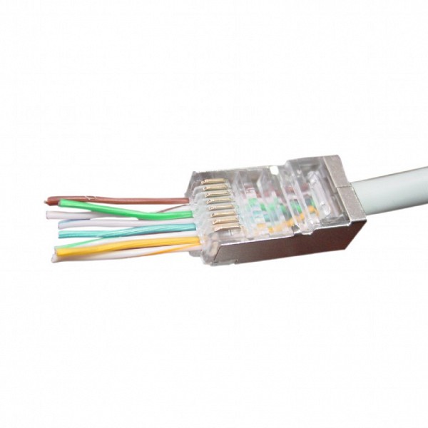 Cablexpert Universal pass-through modular FTP plug 8P8C 50 pcs per bag LC-PTF-01/50