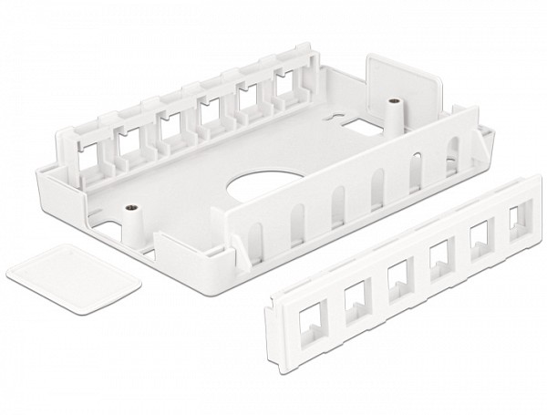 DELOCK Keystone Surface Mounted Box 12 Port 86172