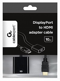 Cablexpert DisplayPort to HDMI Adapter Cable Black A-DPM-HDMIF-002