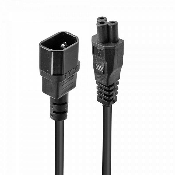 Lindy Καλώδιο Επέκτασης Τροφοδοσίας C5 to C14 1m - 30340