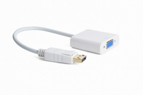 Cablexpert DisplayPort to VGA adapter cable white A-DPM-VGAF-02-W