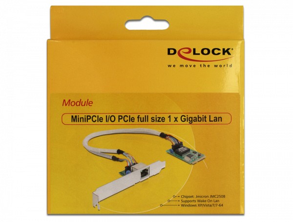 Delock MINI PCI EX/PCI EX FULL SIZE GIGA LAN 95228