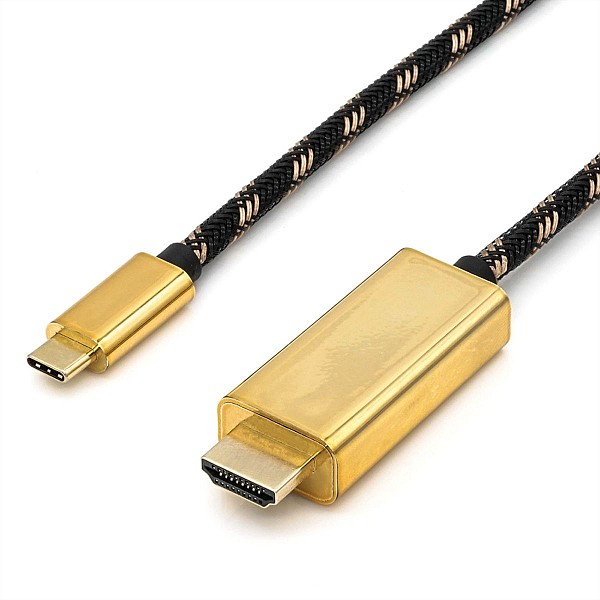 Roline CABLE USB Type-C Male to HDMI 2m GOLD 11.04.5847