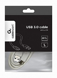 Cablexpert USB 3.0 AM to Type-C Cable (AM/CM) 1m White CCP-USB3-AMCM-1M-W