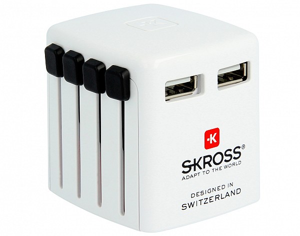 Skross ΦΟΡΤΙΣΤΗΣ USB 2 ΕΞΟΔΩΝ TYPE A 2400mA UNIVERSAL INPUT 1.302320