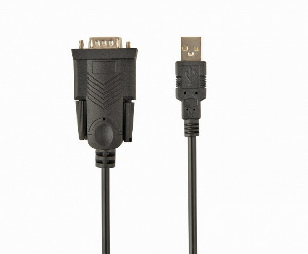 Cablexpert USB to DB9M Serial Port Converter Cable Black 1.5m UAS-DB9M-02