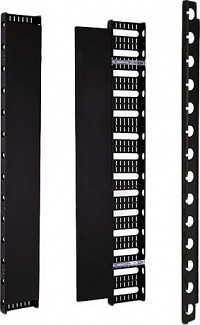 Steel ΟΔΗΓΟΣ ΚΑΛΩΔΙΩΝ 42U ΚΑΘΕΤΟΣ (2ΤΕΜ) BLACK RAL9005 9-5009