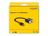 Delock ADAPTER DISPLAY PORT 1.2 M/ HDMI F 4K/60Hz Active 62734