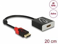 Delock ADAPTER DISPLAY PORT 1.2 M/ HDMI F 4K/60Hz Active 62734