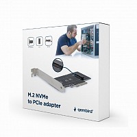 Gembird M.2 SSD adapter PCI-Express add-on card with extra low-profile bracket PEX-M2-01