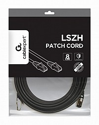 Cablexpert S/FTP Cat. 8 LSZH patch cord black 2m PP8-LSZHCU-BK-2M