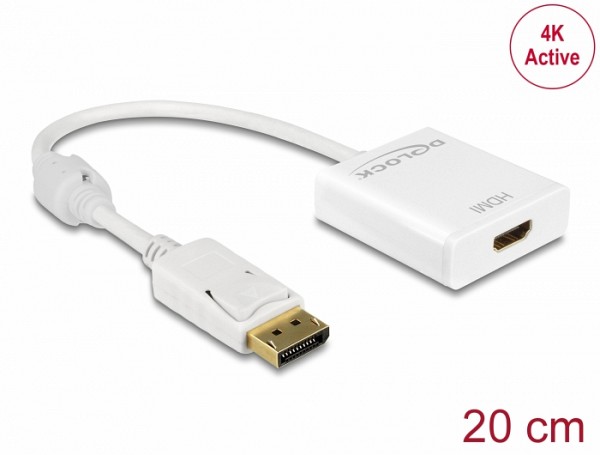 DELOCK ADAPTER DISPLAY PORT M/ HDMI F 4K ACTIVE 62608