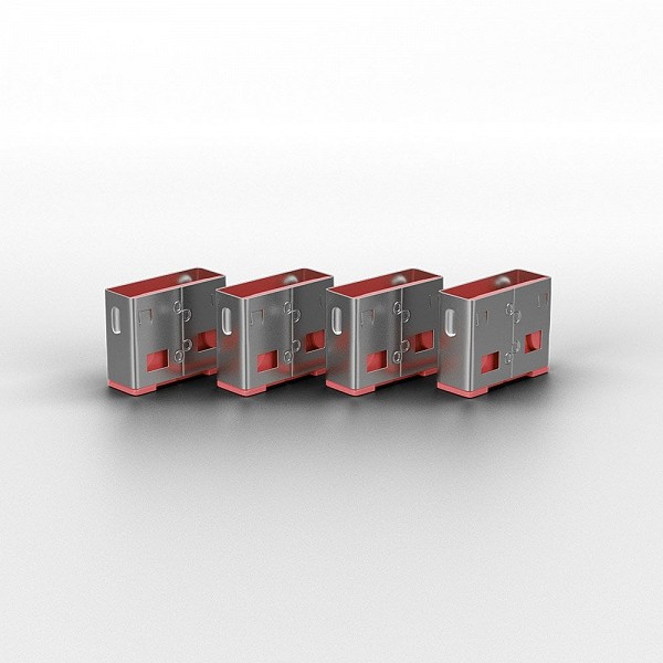 LINDY Port Blocker USB  (without key) Pack of 10 pink - 40460