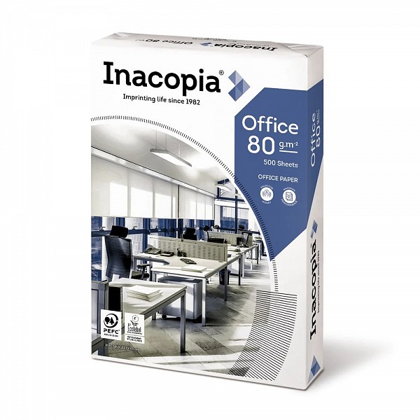 Επαγγελματικό Χαρτί Εκτύπωσης INACOPIA A4 Office 80g/m² 500 Φύλλα (INA8002111)
