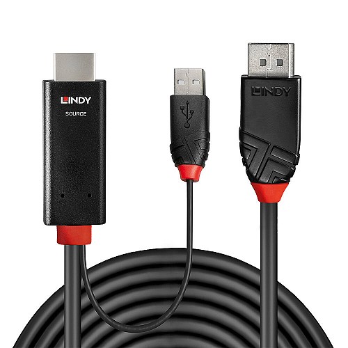 Lindy ΚΑΛΩΔΙΟ HDMI M/DISPLAY PORT M 2m 4096x2160@60Hz 41499