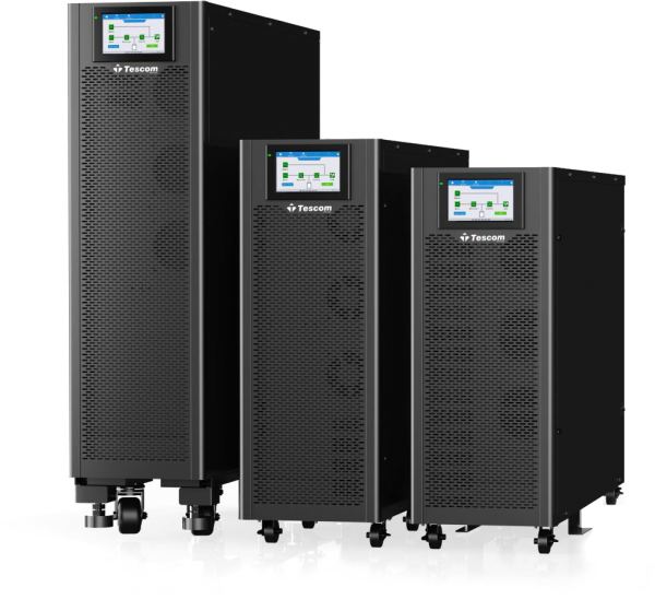 Tescom UPS 3310ST TEOS 400EB PRO 10KVA/10KW 3/3 with 20 x 12V 9Ah 10A charger - Touch Screen UPS.0868