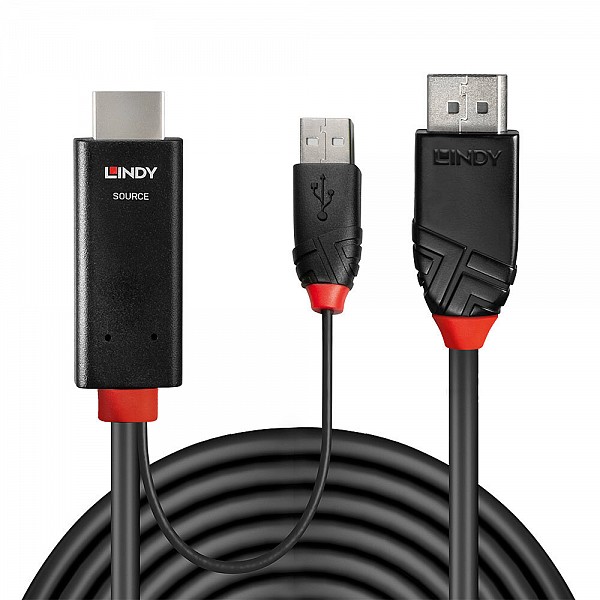 Lindy ΚΑΛΩΔΙΟ HDMI M/DISPLAY PORT M 2m 4096x2160@60Hz 41499