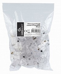 Cablexpert Universal pass-through modular UTP plug 8P8C, 100 pcs per bag LC-PTU-01/100