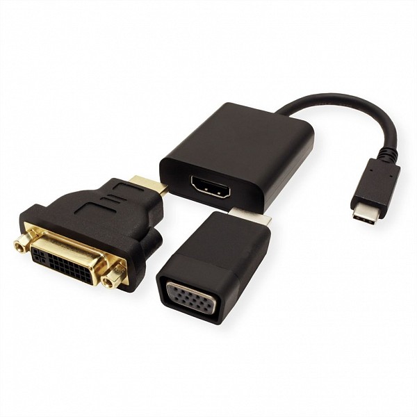 VALUE Adapter Usb Type-C Male To Hdmi/Dvi/Vga 12.99.3229