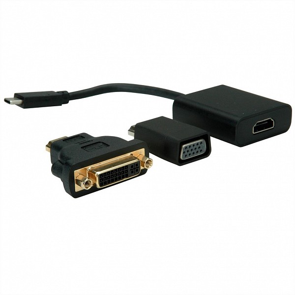 VALUE Adapter Usb Type-C Male To Hdmi/Dvi/Vga 12.99.3229