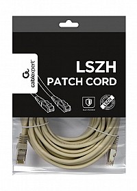 Cablexpert S/FTP Cat.6A LSZH patch cord gray 10m PP6A-LSZHCU-10M