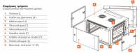 Safewell® Επιτοίχια Καμπίνα RACK 9U Μαύρη 60kg Π60/Β55/Υ50.3 SMB6509