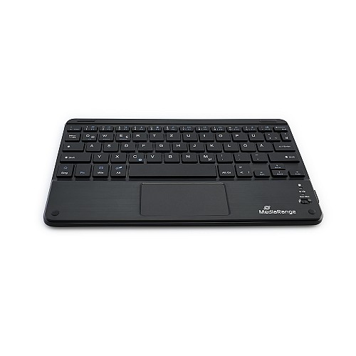 MediaRange Compact-sized Bluetooth Keyboard with 78 ultraflat keys and touchpad (Black) (MROS130-GR)