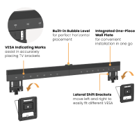 Brateck ΒΑΣΗ TV 43-100 ΣΤΑΘΕΡΗ ULTRA SLIM 75kg MAXVESA:800x600 LED-1948
