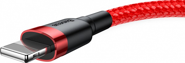 Baseus Lightning Cafule Cable 2.4A 1m Red + Red (CALKLF-B09) (BASCALKLF-B09)