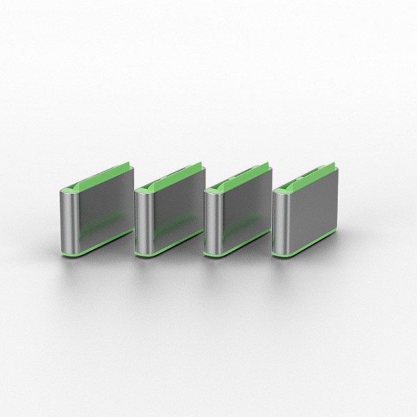 Lindy Port Blocker USB TYPE-C (1 key + 4 x blocks) Green 40426
