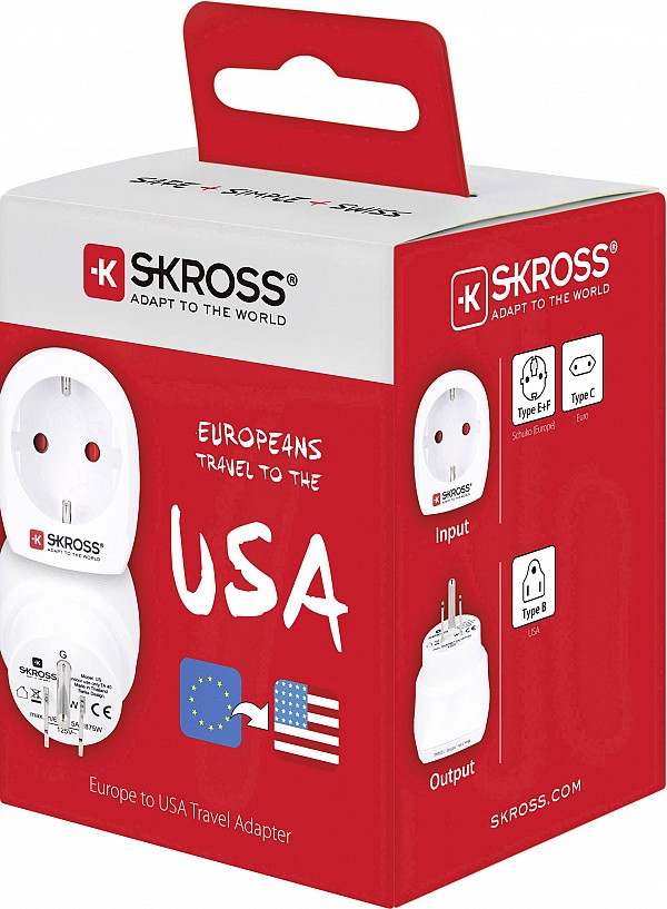 Skross ADAPTOR ΑΜΕΡΙΚΑΝΙΚΟ ΣΕ ΣΟΥΚΟ 1.500203-E