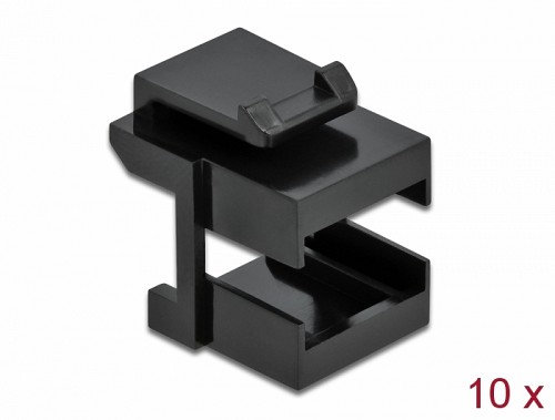 Delock Keystone cover black for fibre couplers (10 pieces) 86806